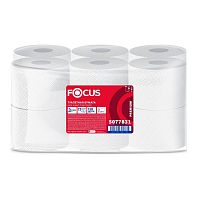 Бумага туалетная д/дисп Focus Jumbo Premium 3сл белцел120м 12рул/уп 5077831