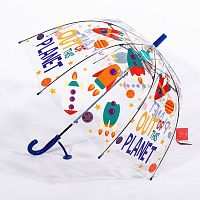 Прозрачный детский зонт с рисунками