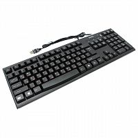 Клавиатура проводная с хабом USB, SVEN Standard 304, USB, 104 клавиши, черная, SV-03100304UB