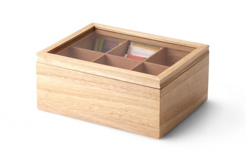 Ящик для хранения чайных пакетиков Continenta, цвет натуральный, арт. 39768