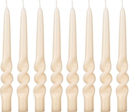 Набор свечей из 8 шт. альфа лакированный шампанское высота 23 см., арт. 348-316