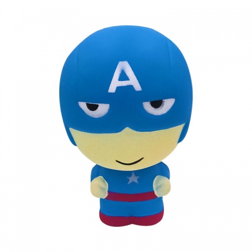 Игрушка-антистресс squishy (сквиши) Капитан Америка синий