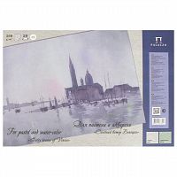 Папка для пастели и акварели/планшет А3, 20 листов, 2 цвета, 200 г/м2, тонированная бумага, "Венеция", ПЛ-6457