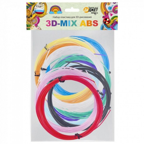 Набор пластика для 3D-рисования 3D-Mix ABS, KIT RU0158