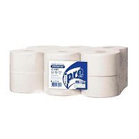 Бумага туалетная, для диспенсера, Protissue 2сл бел цел 170м , (12 рулонов в упаковке). С191