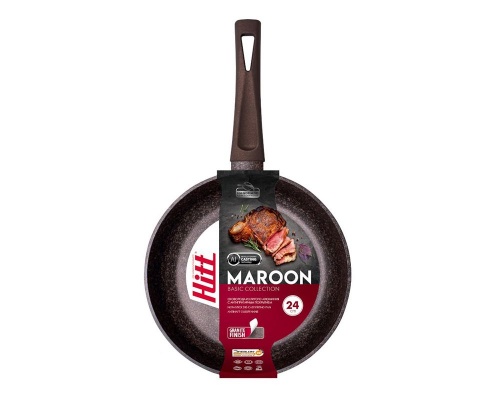 Сковорода HITT Maroon 26см антипригарное покрытие