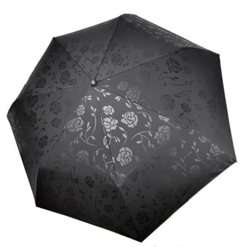 Зонт женский ТРИ СЛОНА 076 B, цвет - черный