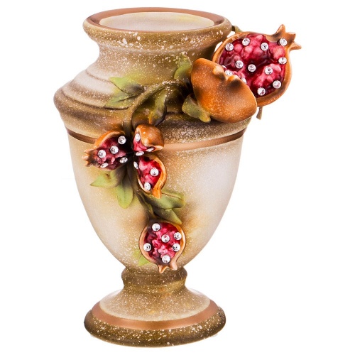 Декоративная ваза гранаты диаметр 15 см. высота 24 см., арт. 341-224
