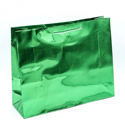 Пакет подарочный голографический 32х26х10 см арт. 000LC-A, 6 шт в упаковке