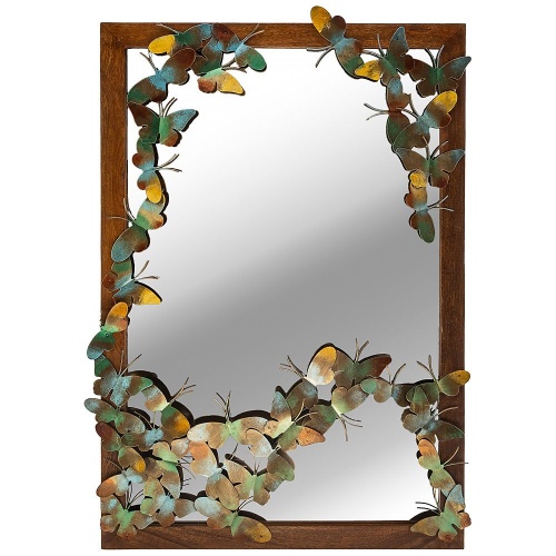 Зеркало настенное бабочки 65,5x20x96,5 см, арт. 874-129
