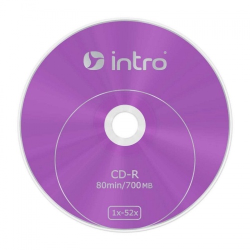 Носители информации CD-R,52x, Intro, Bulk/100, Б0016203