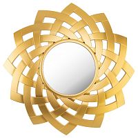 Зеркало настенное swiss home диаметр 60 см цвет - золото, арт. 220-424