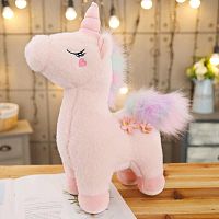 Мягкая игрушка единорог с цветами «Standing flower unicorn» 30 см, 5606