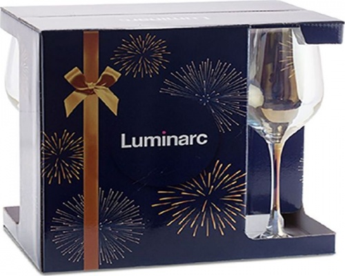 Набор бокалов для вина LUMINARC Селест 6шт 270мл золотой хамелеон