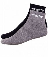 Носки средние Starfit SW-206, серый меланж/черный, 2 пары, арт. УТ-00014188