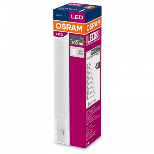 Лампа светодиодная OSRAM DULUX D18LED 7W/840 230V EM G24D-2 4058075024939