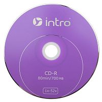 Носители информации CD-R,52x, Intro, Shrink/25, Б0016205