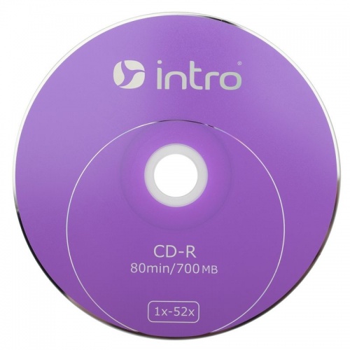 Носители информации CD-R,52x, Intro, Shrink/25, Б0016205