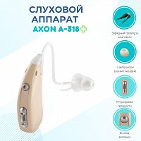 Слуховой аппарат для пожилых / Внутриушной усилитель мощности звука / Усилитель слуха для пожилых людей, детей и слабослышащих Axon A-318