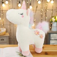 Мягкая игрушка единорог с цветами «Standing flower unicorn» 30 см, 5606