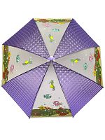 Детский зонт трость цветочек, цвет  фиолетовый