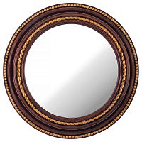 Зеркало настенное lovely home диаметр 52 см цвет - кофейный, арт. 220-416