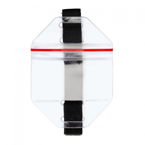 Бейдж наплечный с зажимом Zip lock 65.5x111мм,10 в упаковке
