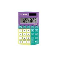 Калькулятор карманный Milan Sunset 8-разр дв. питание цвет зелено-желтый