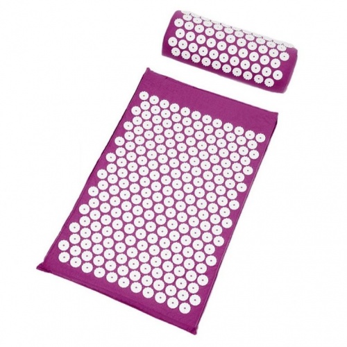 Акупунктурный набор аппликаторов Кузнецова валик+коврик, фиолетовый