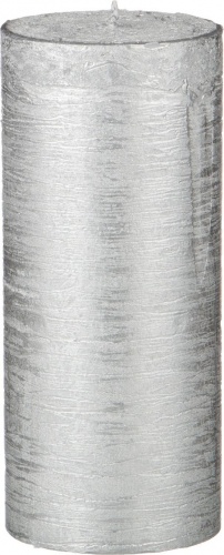 Свеча 16x7 см. серебрянная, арт. 348-530