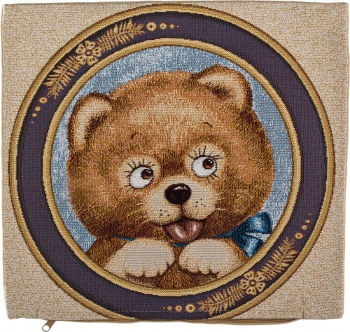 Декоративная наволочка портрет щенок чау 35x35 см., арт. 550-229