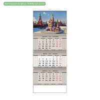 Календарь настен. квартал,2021, Очарование Москвы,4 спир, с 4-мя постерами
