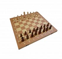 Шахматы, нарды, шашки деревянные 3 в 1 (поле 39 см) фигуры из дерева, арт. P00026