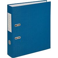 Папка-регистратор (ПВХ+бумага)экономи,75мм, синий