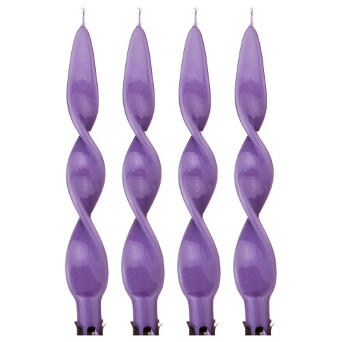 Набор свечей из 4 шт. 27x2,2 лакированный фиолетовый, арт. 348-622
