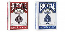 Карты "Bicycle Prestige Rider 100% Plastic Jumbo red/blue", арт. F44100
