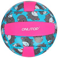 Мяч волейбольный ONLITOP Кошечка, размер 2,150 г,2 подслоя