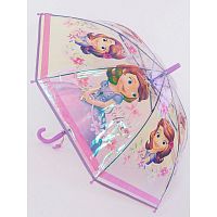 Прозрачный детский зонт "Принцесса София" со свистком