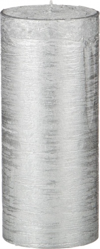 Свеча 20x7 см. серебрянная, арт. 348-532