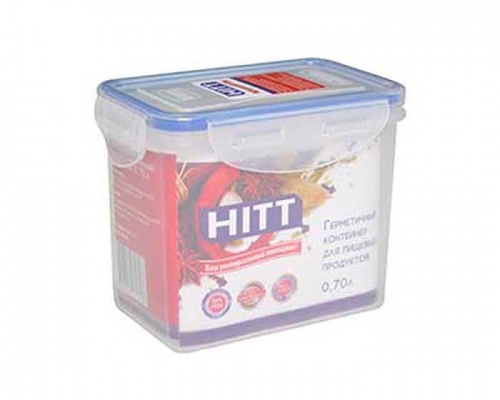 Контейнер для продуктов HITT 0,7л герметичный прямоугольный