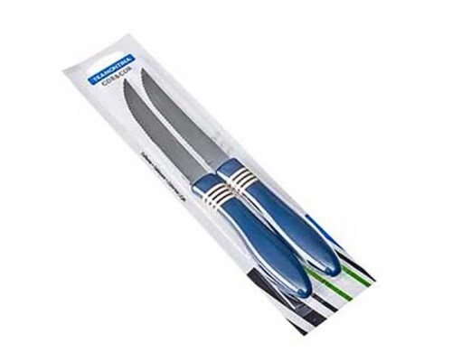Ножи для мяса/стейков TRAMONTINA Cor & Cor 2шт. 13смцвет - синий, на блистере