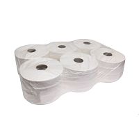 Бумага туалетная, для диспенсера, Luscan Professional с ЦВ 2сл бел цел 215м, (6 рулонов в упаковке).