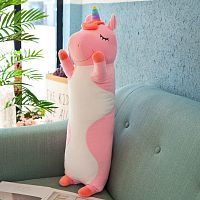 Мягкая игрушка подушка спящий единорог «Unicorn long» 70 см, 5518