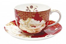 Чашка с блюдцем Кимоно (красный) в подарочной упаковке, арт. 54337