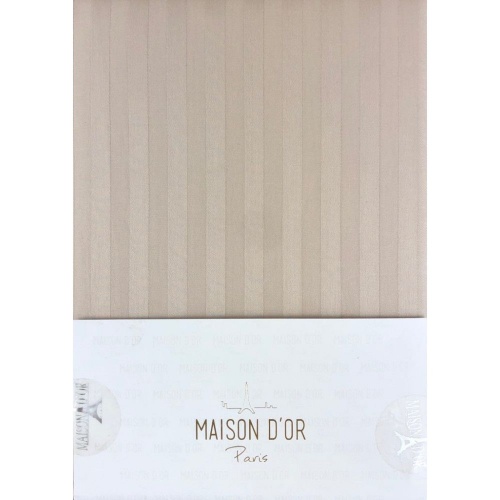 Satin-Led брусника 180x200 см двуспальная простынь 50x70 с наволочкой Maison D'or, арт. 172