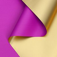 Пленка для цветов двухсторонняя Пленка с золотом фиолетов 0,58х5м 4608775