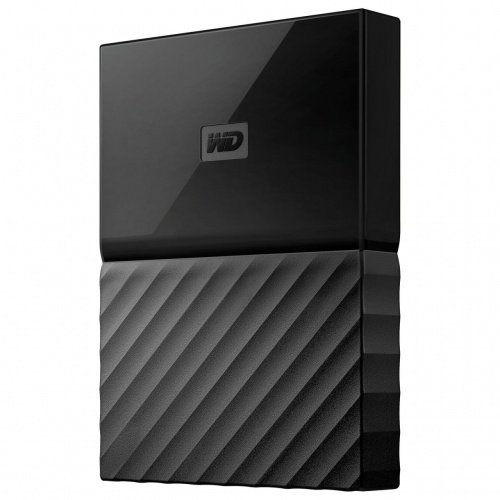 Диск жесткий внешний HDD WESTERN DIGITAL "My Passport", 1 TB, 2,5", USB 3.0, черный, WDBBEX0010BBK