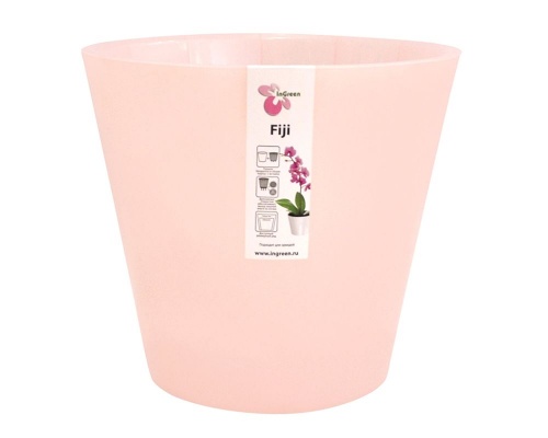 Горшок для цветов INGREEN Фиджи Орхид D200мм 4,0л розовый перламутр