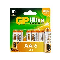 Батарейки GP Ultra AA, 6 шт/бл. GPPCA15AV021