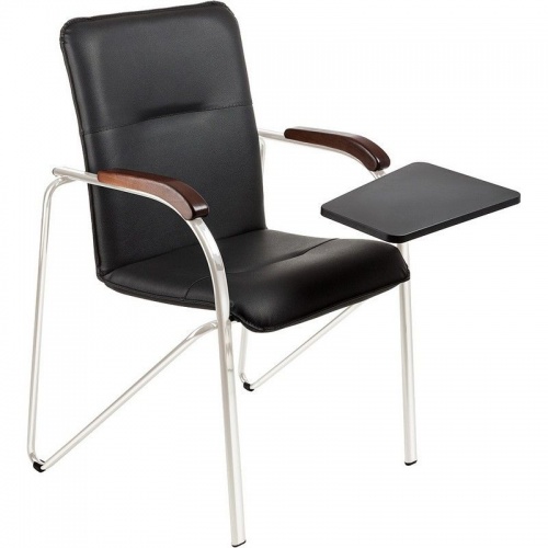 Кресло 1L5_FA_SAMBA ST Silver к/з чёрный DO350/орех